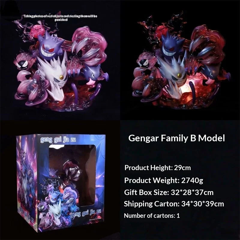 Figura Diorama Gengar y Evoluciones – Pokémon