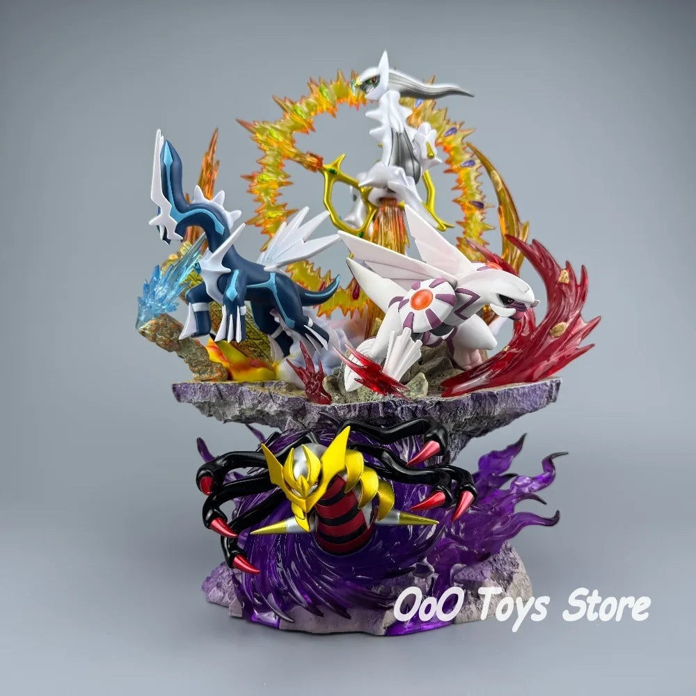 Figuras de acción de Anime Pokémon Sinnoh Dialga Palkia Giratina Arceus, 37cm/14,57 pulgadas, colección de estatuas de PVC, juguetes, regalos
