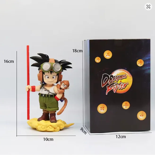 En stock Dragon Ball Son Goku Lámpara luminosa modelo Kakarotto Kamehameha Wave Adorno magnético Figura de acción de anime Regalo de colección