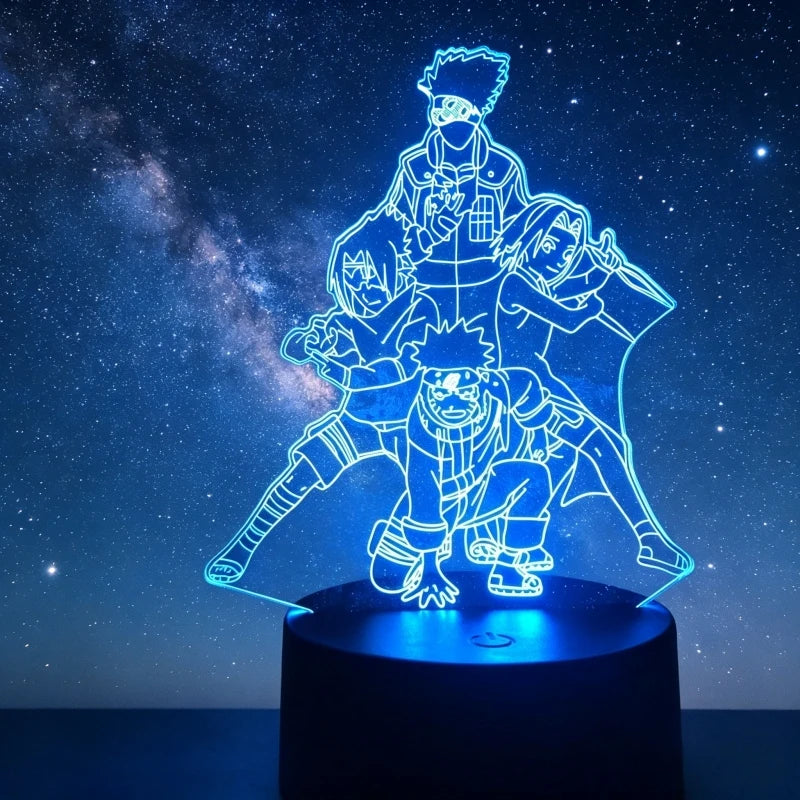 Luz nocturna LED 3D Naruto y Akatsuki – Naruto