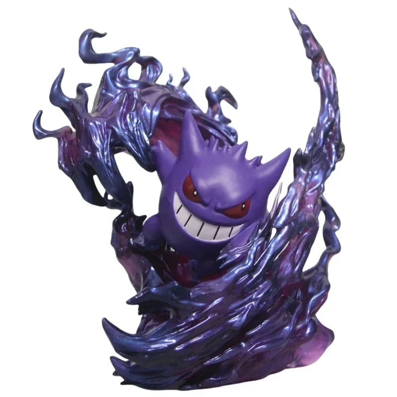 Figura Pokémon Gengar de 18 cm, estatua coleccionable de modelo de acción de Anime para exhibición, regalo de cumpleaños de Navidad de Halloween