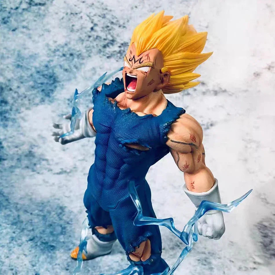 28 cm Dragon Ball Z GK Figura MAXIMATIC Vegeta Super Saiyajin Hijo Majin Vegeta Auto-destruct Vegeta Figura Juguetes Modelo Regalo