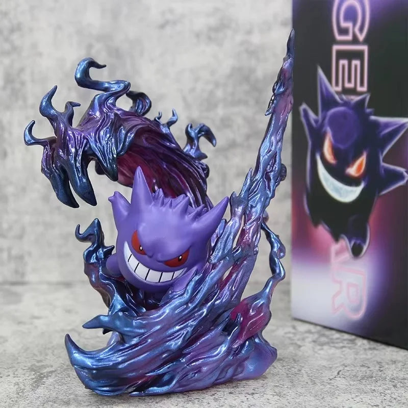 Figura Pokémon Gengar de 18 cm, estatua coleccionable de modelo de acción de Anime para exhibición, regalo de cumpleaños de Navidad de Halloween