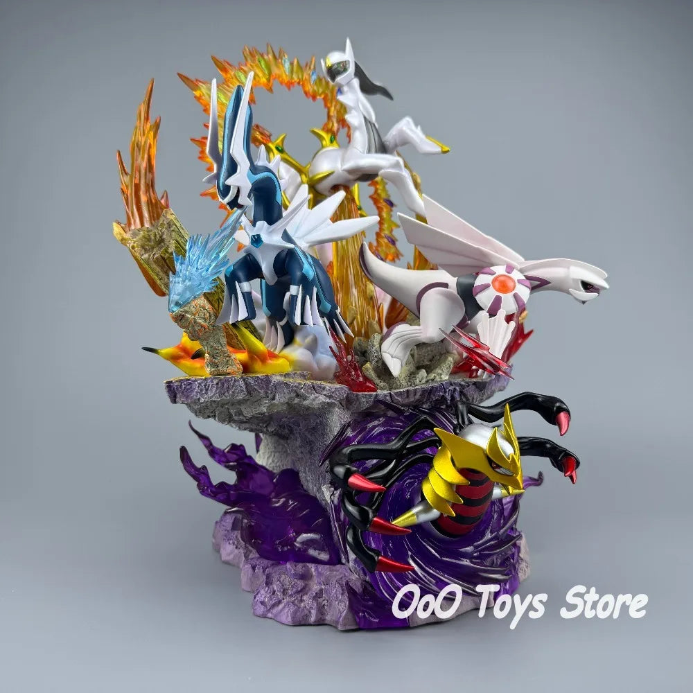 Figuras de acción de Anime Pokémon Sinnoh Dialga Palkia Giratina Arceus, 37cm/14,57 pulgadas, colección de estatuas de PVC, juguetes, regalos