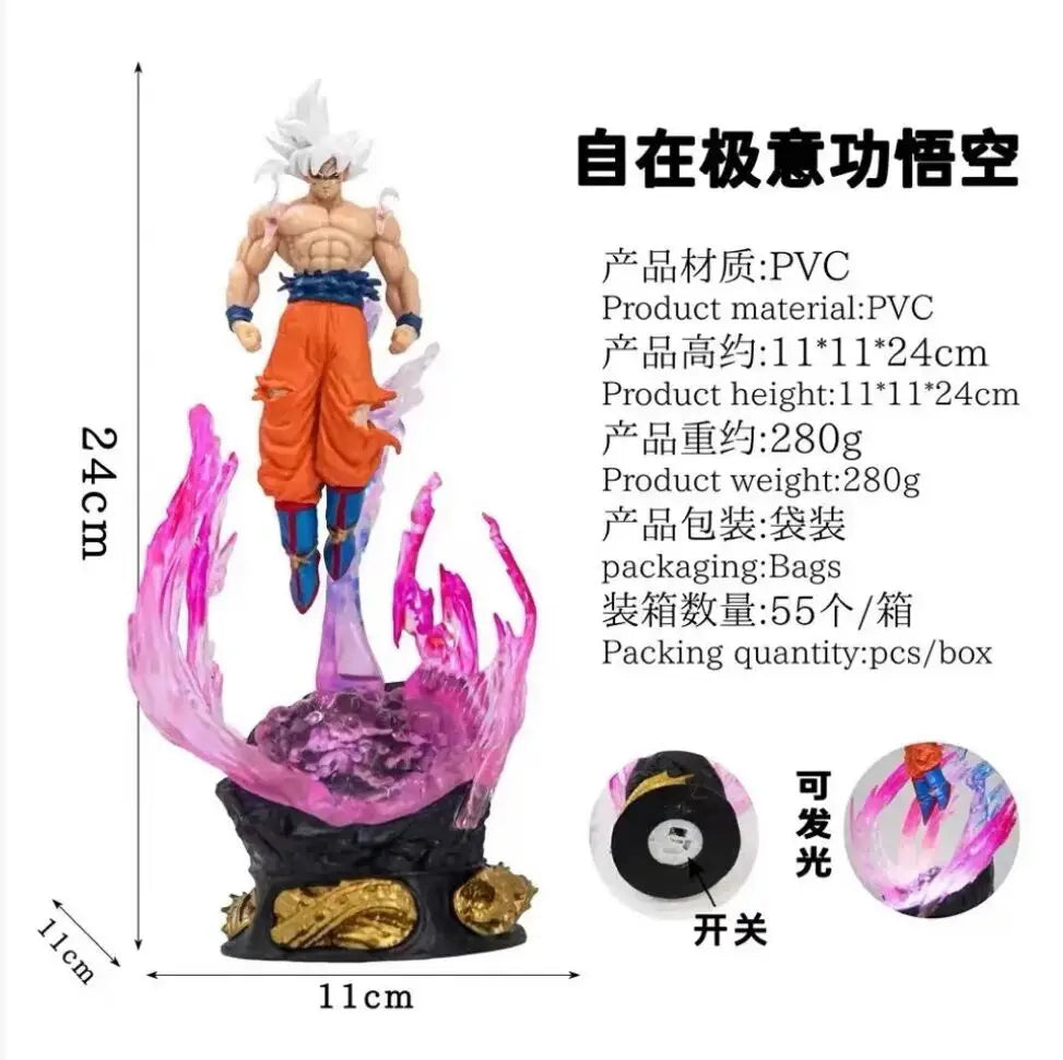 25/50cm Dragon Ball Migatte No Gokui Son Goku Kakarotto Figuras Modelo Estatua Juguetes Decorativos de Escritorio Regalos de Vacaciones Coleccionables