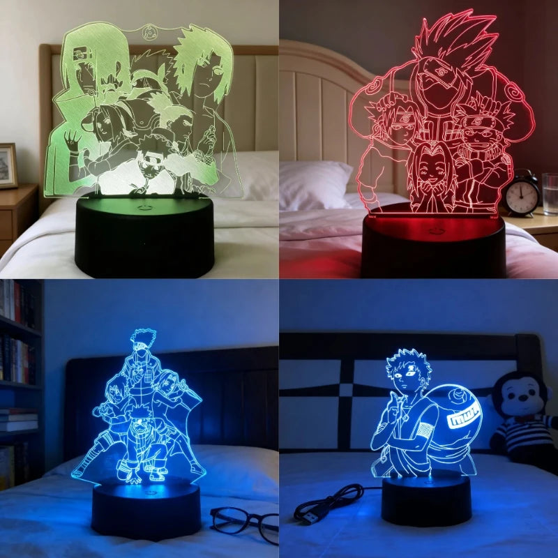 Veilleuse 3D LED Naruto & Akatsuki – Naruto