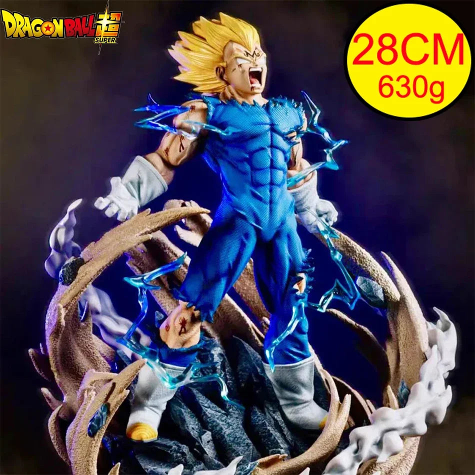 28 cm Dragon Ball Z GK Figura MAXIMATIC Vegeta Super Saiyajin Hijo Majin Vegeta Auto-destruct Vegeta Figura Juguetes Modelo Regalo