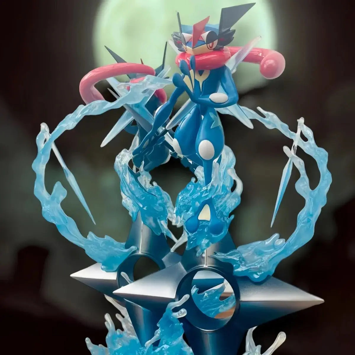 Figura de juguete Greninja de dibujos animados, 18cm, linda, de PVC, modelo de decoración, regalos de Navidad, juguetes para niños, en Stock