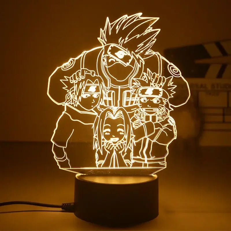 Lámpara de noche LED 3D – Naruto