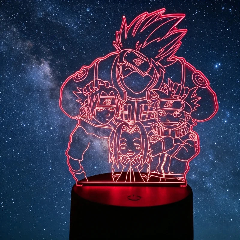 Luz nocturna LED 3D Naruto y Akatsuki – Naruto