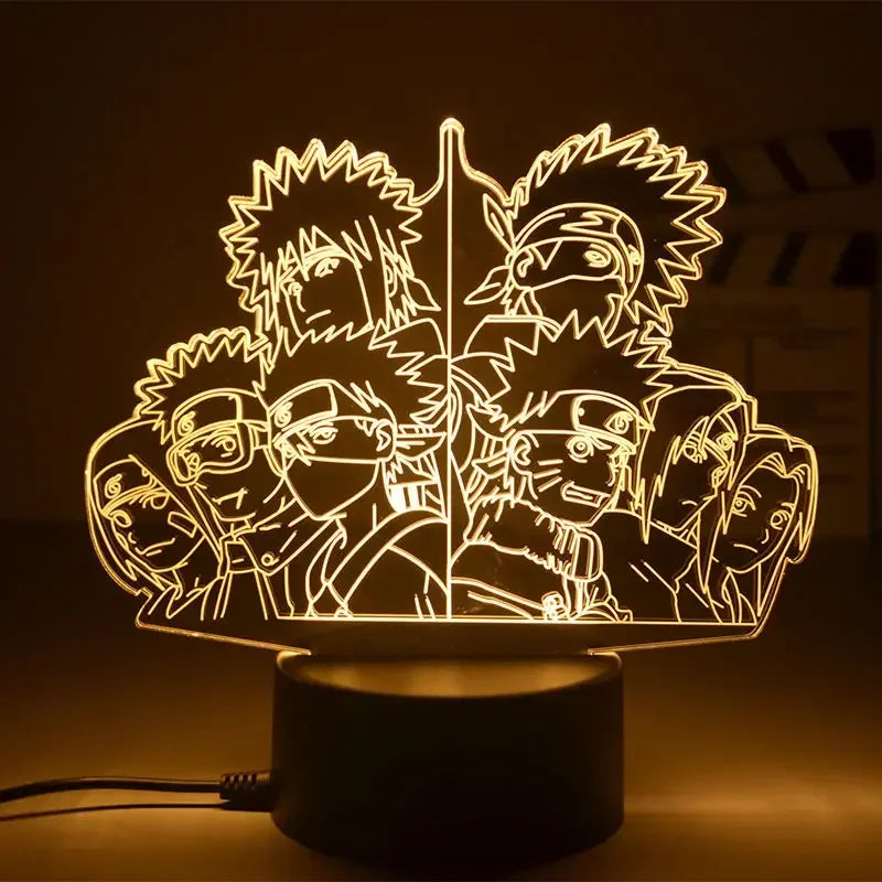 Lámpara de noche LED 3D – Naruto