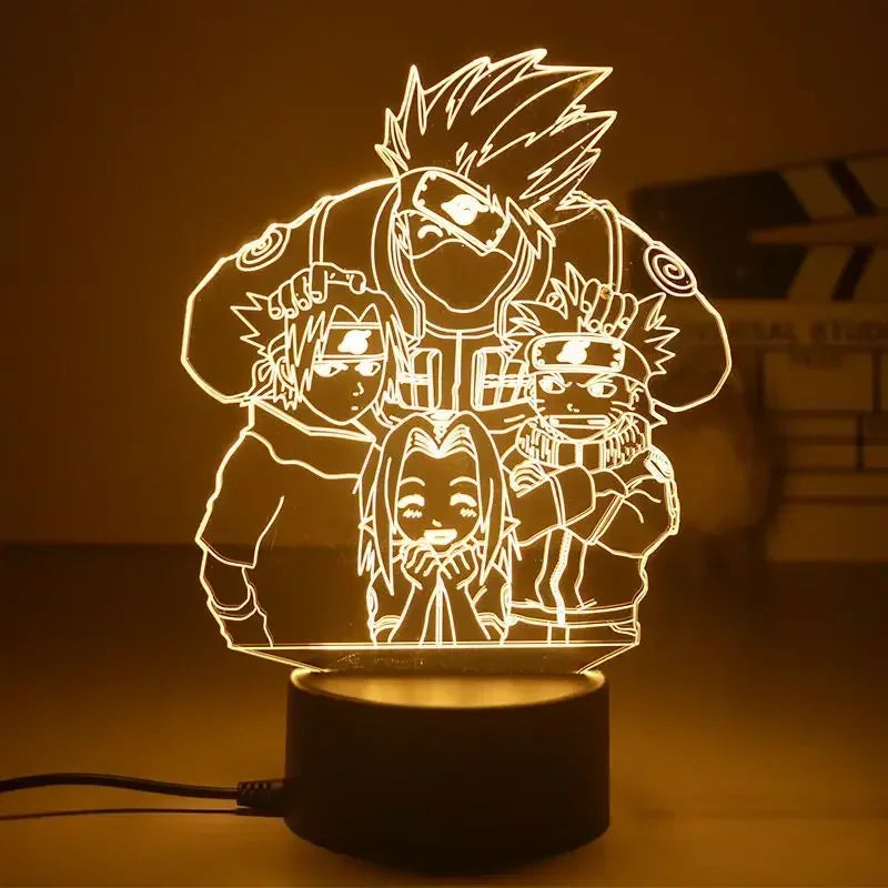 Lámpara de noche LED 3D Naruto Shippuden – Naruto