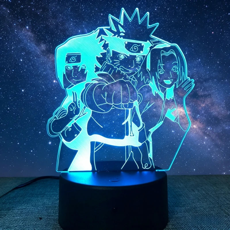 Luz nocturna LED 3D Naruto y Akatsuki – Naruto