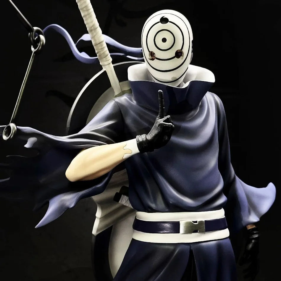 Figura de acción de anime Naruto Uchiha Obito, estatua de doble cabeza, modelo de colección de PVC, adorno de escritorio, juguetes de cumpleaños, regalo