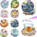 Posavasos de cristal Pokémon – Juego de 8