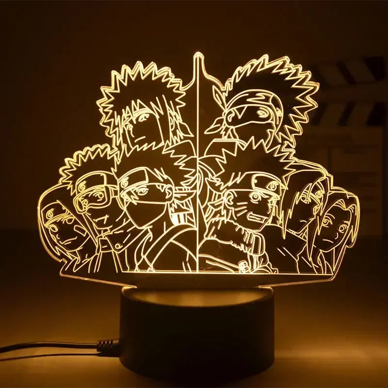 Lámpara de noche LED 3D Naruto Shippuden – Naruto